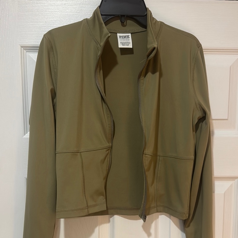 PINK Victoria's Secret Olive Utility Jacket